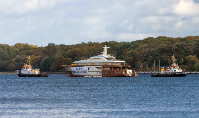 Winch Design Motor yacht Project 795 under construction at Nobiskrug