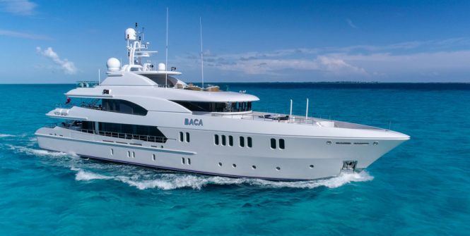 43m charter yacht BACA offering two extra nights free in The Bahamas