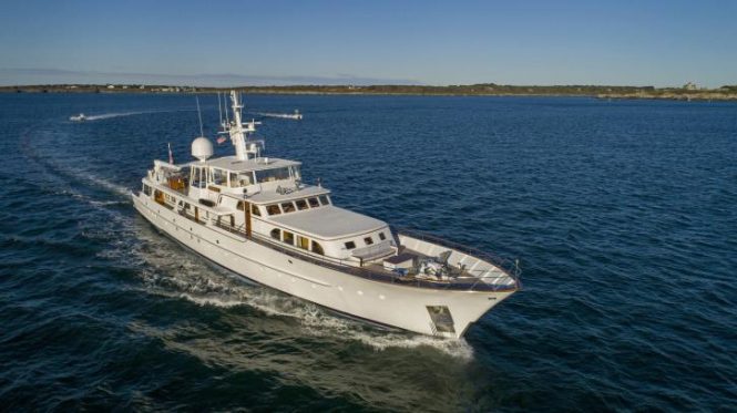 Beautiful classic luxury yacht Cetacea joins Caribbean & Bahamas charter market