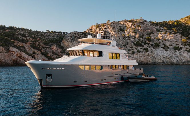 Celebrate the festive season in the Balearic Islands aboard luxury charter yacht Seal