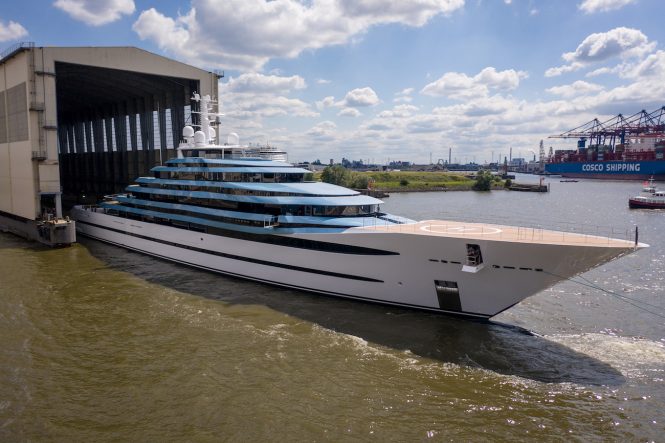 Mega yacht Kaos returns to her Owners following extensive refit