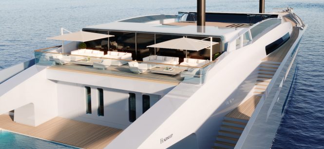 Aft deck © Merveille Yachting