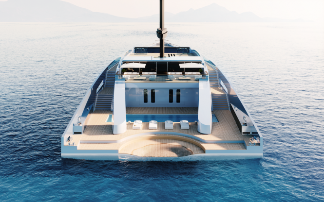 Large aft section © Merveille Yachting