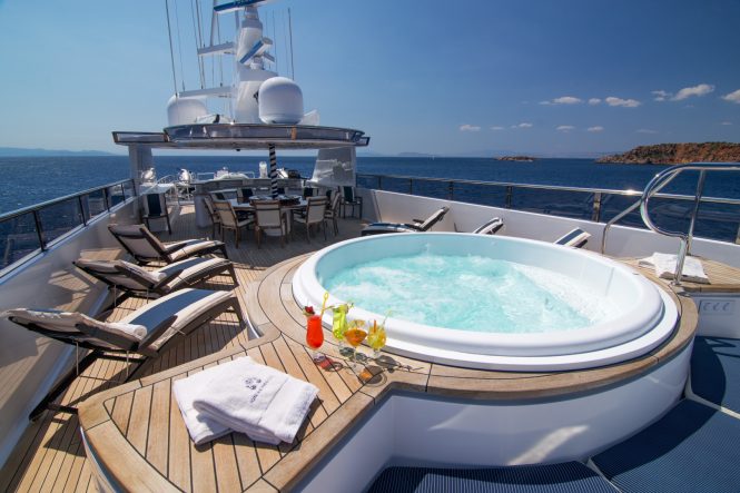 On deck Jacuzzi