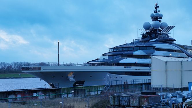 PHOTOS: 142m Lurssen Mega Yacht NORD floats out
