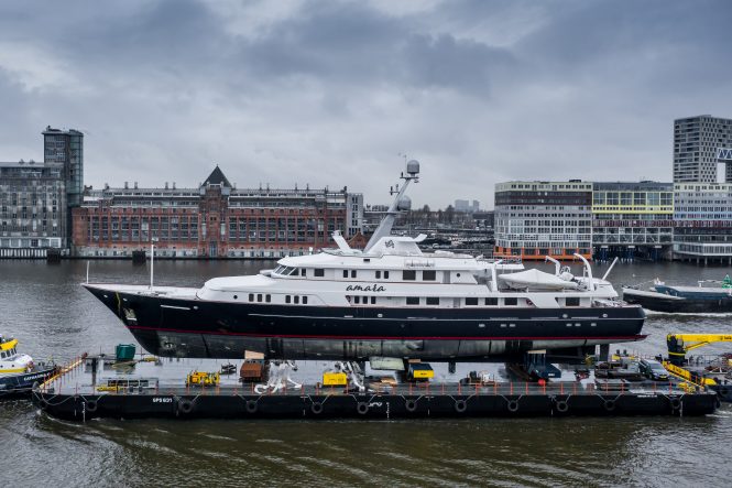 New helideck planned for 57m Feadship superyacht AMARA refit