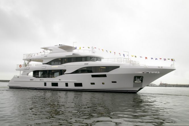 35m Motor Yacht SUNRISE launched by Benetti in Italy