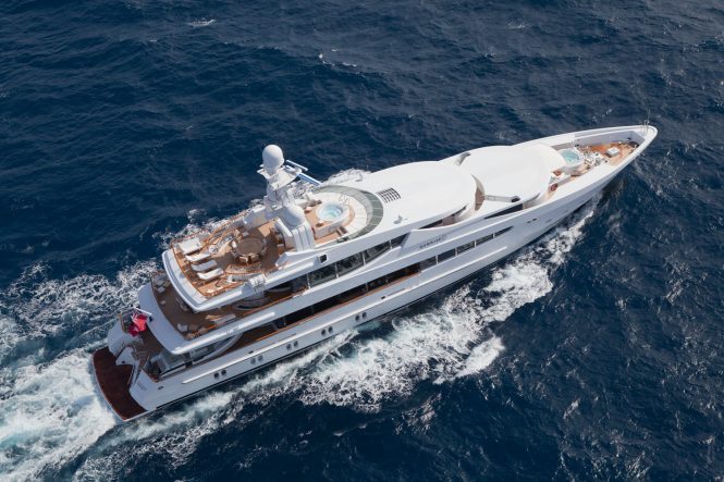 53m SUNRISE renamed motor yacht FRIENDSHIP and available for charter in the Mediterranean