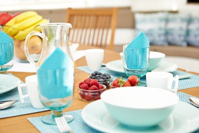 Breakfast set up