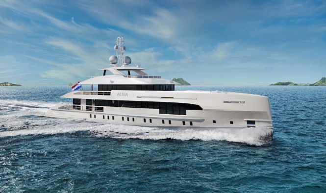Heesen announces successful launch of luxury yacht ALTEA project – YN 19550
