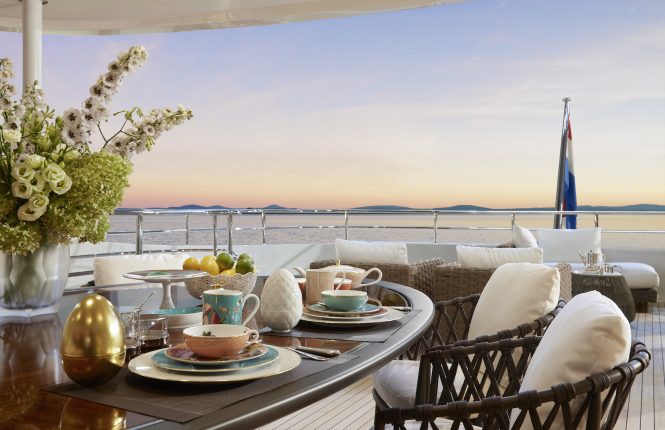 Exterior deck areas © Heesen Yachts