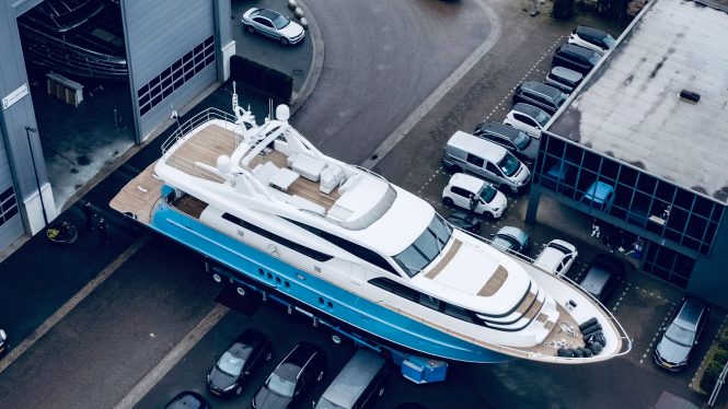 Van der Valk shipyard launches luxury yacht Helga