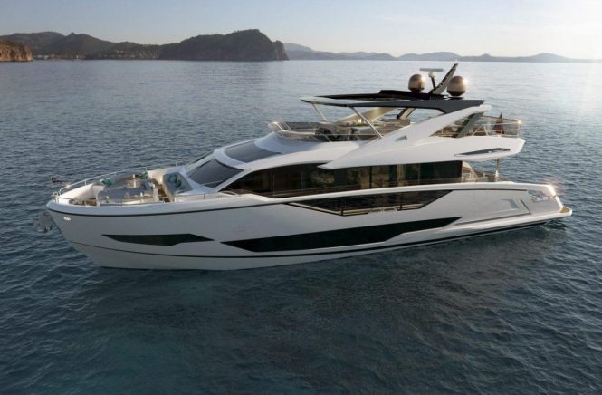Balearic Island yacht charters with brand new Sunseeker luxury yacht Quid Nunc