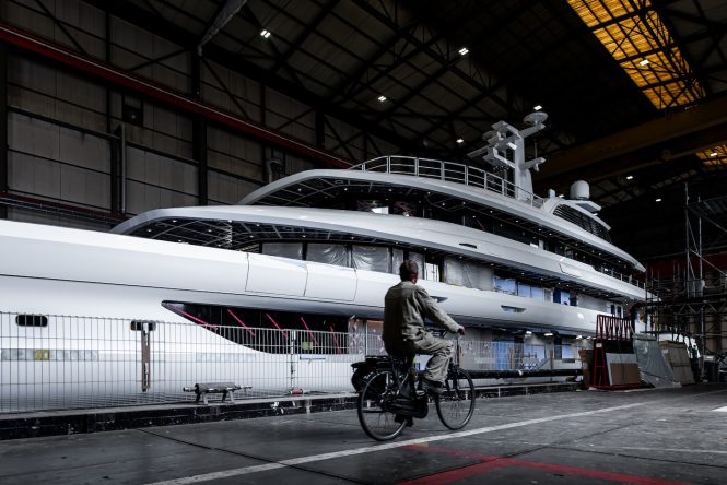 Successful floating of fully custom 78m AMELS luxury yacht announced