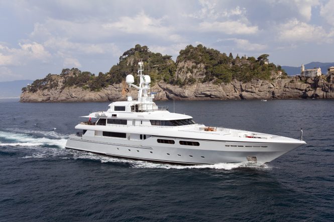 Charter luxury yacht Elena V in the Eastern and Western Mediterranean