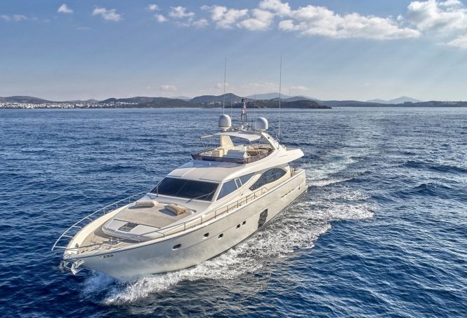 Book a Mediterranean luxury charter aboard motor yacht JULIE M during June and receive 10% discount