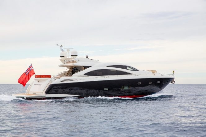 Firecracker renamed motor yacht BST SUNRISE and available for charter in the Med