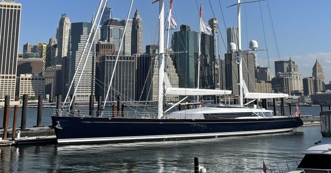 Luxury sailing yacht Mondango 3 spotted in Brooklyn, New York