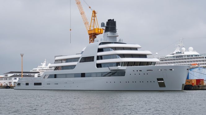 In pictures: 140m mega yacht SOLARIS before delivery departure
