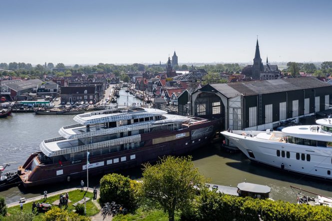 Royal Hakvoort Shipyard welcomes luxury yacht Project Asia for outfitting