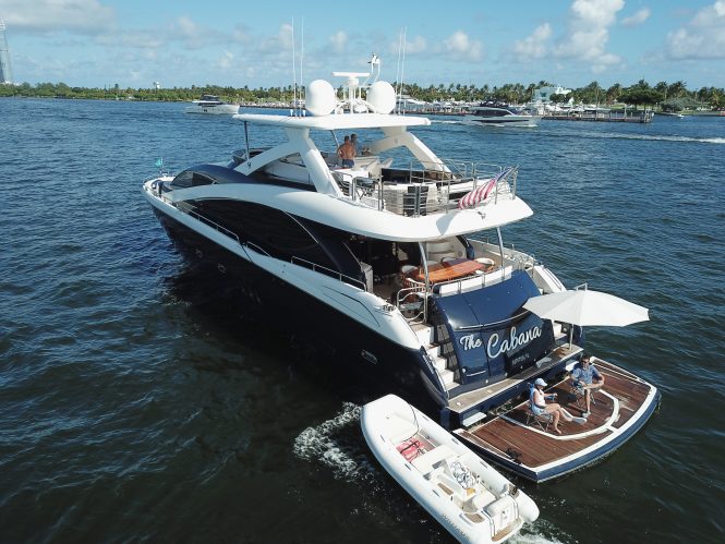 Take a Florida or New England luxury charter with motor yacht ‘The Cabana’