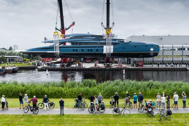 Royal Huisman launches eagerly anticipated luxury yacht Phi