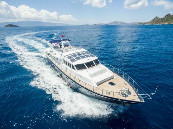 Classic motor yacht Enigma Blue refitted and ready for Turkey luxury yacht charters