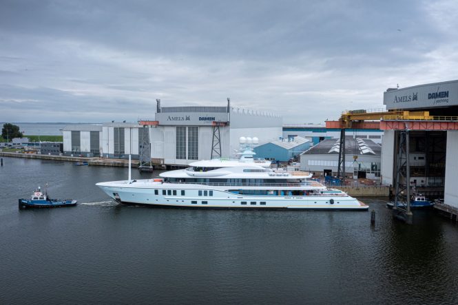 Motor yacht PROJECT SHADOW launched - Photo © Amels Damen Yachting