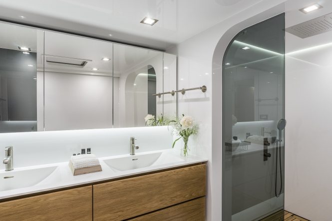 Master shower