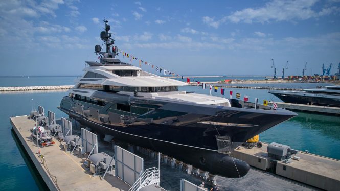 Motor yacht RESILIENCE at her launch