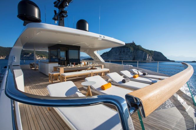 sun deck sunbathing area