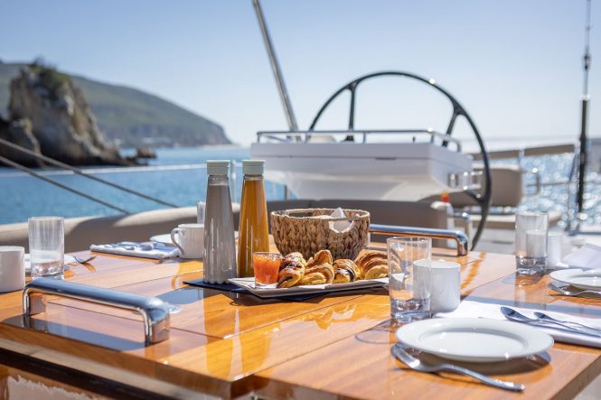 Breakfast on board