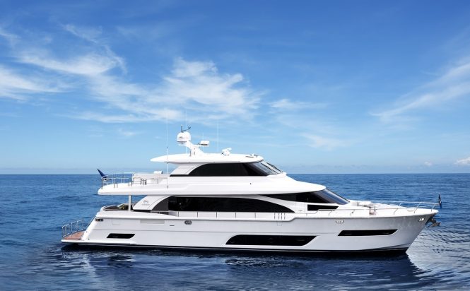 E81 superyacht Valiant launched by Horizon Yachts