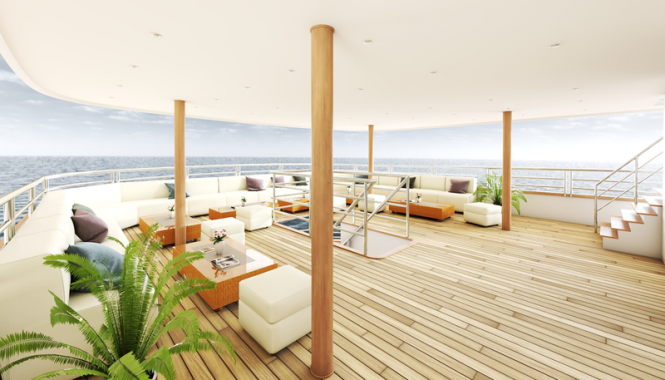 aft deck seating area