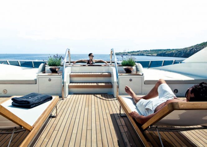 Jacuzzi on deck
