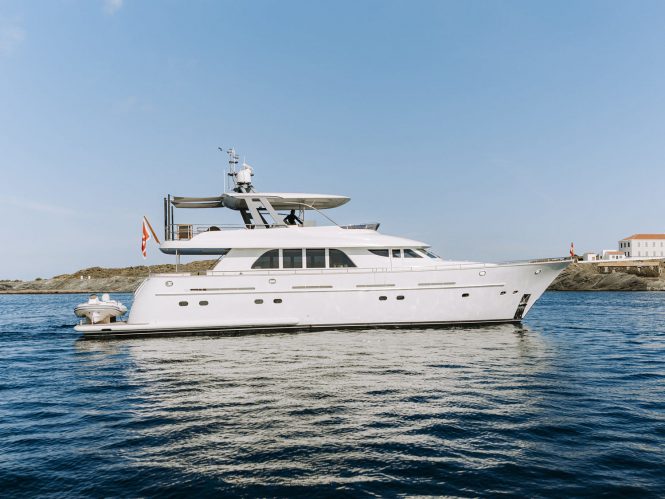 Cruise the best of the Spanish charter grounds aboard luxury yacht Las Ninas