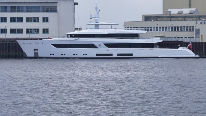 In pictures: Lurssen’s 56m MOON SAND superyacht arrives at the yard