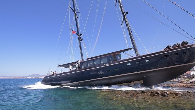 Luxury sailing yacht MiTi ONE launched by Bodrum Oguz Marin