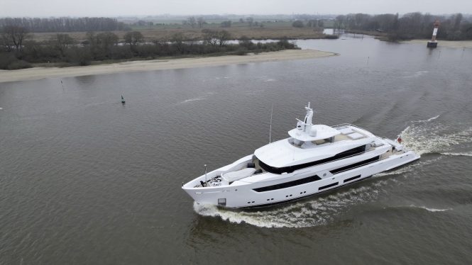 Moon Sand yacht aerial view - Photo © DrDuu