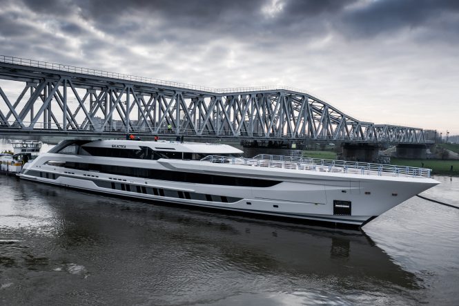 World’s largest and fastest all-aluminium luxury yacht: GALACTICA by Heesen on her maiden voyage