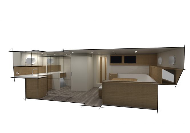 Lady Nora yacht - Crew Mess