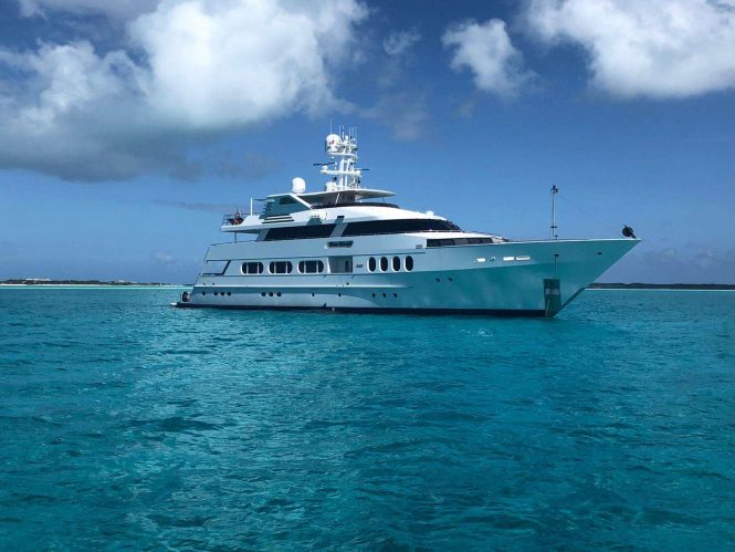 Beautiful 42m Bahamas charter yacht NEVER ENOUGH offering 7 days for the price of 5!