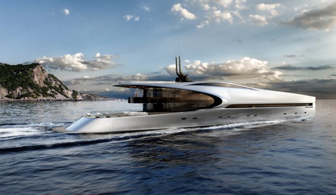 The futuristic 71-metre superyacht concept that could become a luxury charter choice