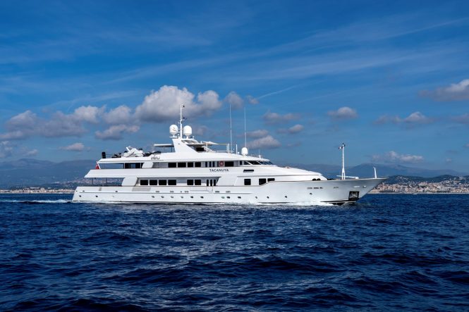 Luxury yacht TACANUYA new to charter in the Western Mediterranean