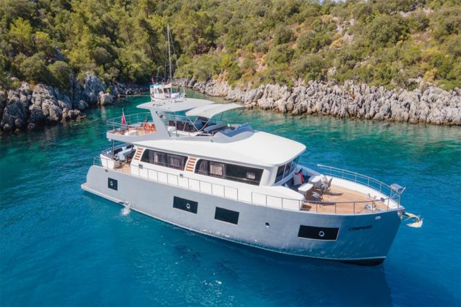 Brand new luxury yacht COMPASS ready for Eastern Mediterranean charters