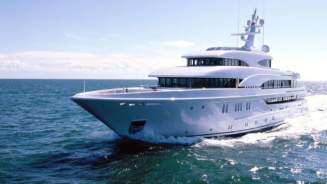 61m motor yacht MARGUERITE now in Bermuda and the Caribbean charter grounds
