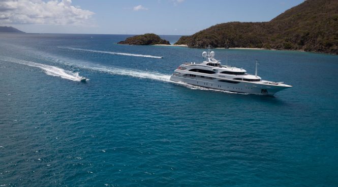 60m Benetti charter yacht MEAMINA offering 20% discount on Caribbean vacations