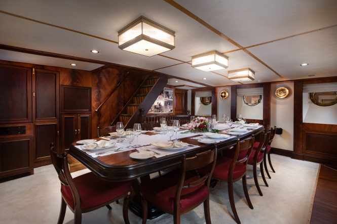 Elegant dining saloon