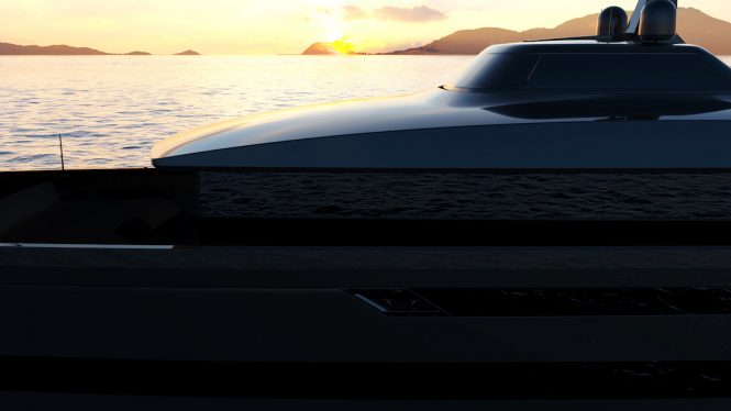 Project SAN yacht close up