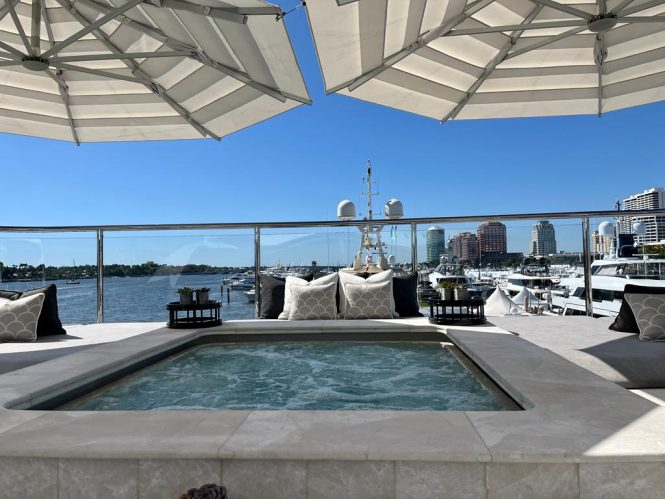 Aboard 11.11 yacht at the Palm Beach boat show - Photo © CharterWorld
